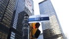 A "Bay Street" sign is displayed in the financial district of Toronto, Ontario, Canada, on Friday, Feb. 21, 2020. 