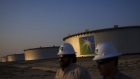 Crude oil storage tanks stand in the Juaymah tank farm at Saudi Aramco's Ras Tanura oil refinery and terminal at Ras Tanura, Saudi Arabia, on Monday, Oct. 1, 2018. Speculation is rising over whether Saudi Arabia will break with decades-old policy by using oil as a political weapon, as it vowed to hit back against any punitive measures after the disappearance of government critic Jamal Khashoggi. Photographer: Simon Dawson/Bloomberg
