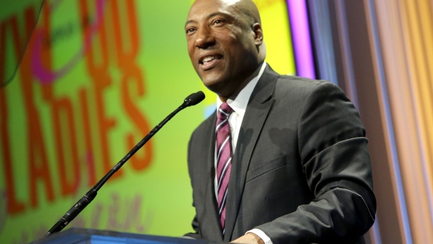 Byron Allen Photographer: Tiffany Rose/Getty Images