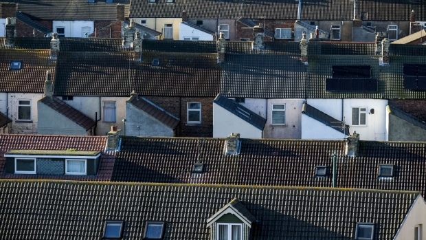 Rooftops of residential terraced houses stand in Redcar, U.K., on Monday, Jan. 20, 2020. The fate of one of the Bank of England's trickiest interest-rate decision in years is in the balance, sharpening the focus on the nine policy makers whose votes will impact the cost of borrowing for millions of Britons. Photographer: Ian Forsyth/Bloomberg