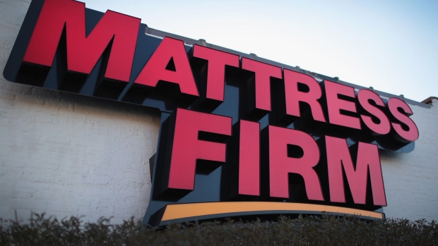 CHICAGO, IL - DECEMBER 06: A sign hangs outside a Mattress Firm store on December 6, 2017 in Chicago, Illinois. Steinhoff International Holdings N.V., which is the parent company of Mattress Firm, saw its stock value plummet more than 60 percent today after the resignation of CEO Markus Jooste and an announcement from the company that it was launching an investigation into accounting irregularities (Photo by Scott Olson/Getty Images) Photographer: Scott Olson/Getty Images North America