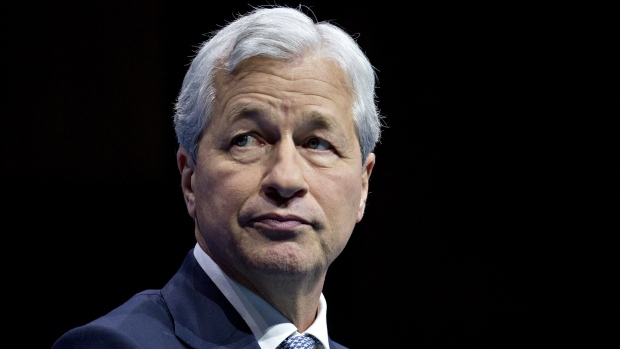 Jamie Dimon, chairman and chief executive officer of JPMorgan Chase & Co., listens during a Business Roundtable CEO Innovation Summit discussion in Washington, D.C., U.S., on Thursday, Dec. 6, 2018. The summit features discussions with Americas top chief executive officers, government leaders and industry experts on ideas and policies. 