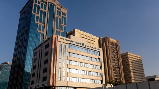 The building complex of the NMC Speciality Hospital, operated by NMC Health Plc, stands in Dubai, United Arab Emirates, on Sunday, March 1, 2020. Troubled NMC Health Plc, the largest private health-care provider in the United Arab Emirates, asked lenders for an informal standstill on its debt as Dubai weighs an injection of capital to safeguard the emirate’s reputation among global investors. Photographer: Christopher Pike/Bloomberg