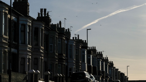 A row of terraced houses stand in Redcar, U.K., on Monday, Jan. 20, 2020. The fate of one of the Bank of England's trickiest interest-rate decision in years is in the balance, sharpening the focus on the nine policy makers whose votes will impact the cost of borrowing for millions of Britons. Photographer: Ian Forsyth/Bloomberg