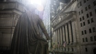 A statue of George Washington stands outside Federal Hall near the New York Stock Exchange (NYSE) in New York, U.S., on Friday, March 13, 2020. President Donald Trump said House Democrats aren't giving enough in negotiations on legislation to help Americans deal with the spreading coronavirus outbreak, dashing hopes on both sides that a deal was imminent. Photographer: Mark Kauzlarich/Bloomberg