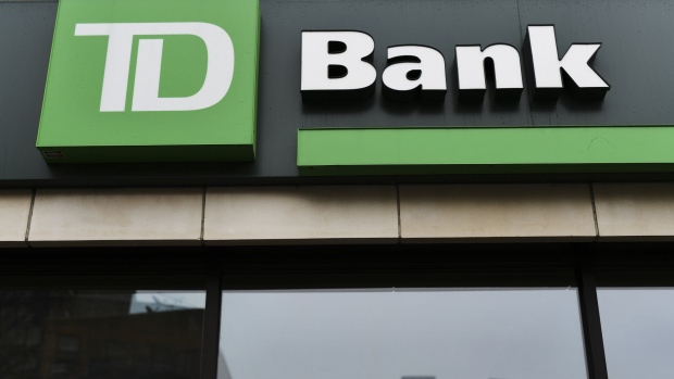 Signage is displayed outside a TD Ameritrade Holding Corp. bank branch in New York, New York, US., on Saturday, April 20, 2019. TD Ameritrade Holding Corp. is scheduled to release earnings figures on April 23. Photographer: Gabby Jones/Bloomberg