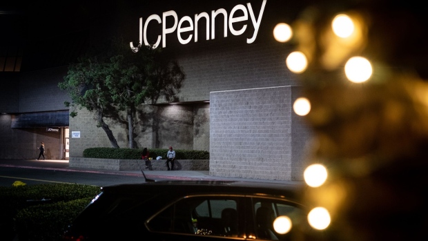 Vehicles sit parked outside of a J.C. Penney store at the Westfield Mall in Culver City, California. Photographer: Martina Albertazzi/Bloomberg