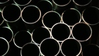 Seamless steel pipes for use in oil and gas pipelines sit in a storage area at the Volzhsky Pipe Plant OJSC, operated by TMK PJSC, in Volzhsky, Russia, on March 30, 2017. Russian pipe producer TMK PJSC expects its U.S. business to recover as higher oil prices and President Donald Trump’s trade and infrastructure policies boost demand. Photographer: Andrey Rudakov/Bloomberg