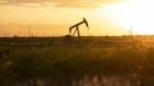 A pump jack operates just outside of Midland, Texas, U.S, on Friday, April 24, 2020. The price for the U.S. benchmark for crude oil, West Texas Intermediate, dropped below zero for the first time in history this month amid a global oil glut. Photographer: Matthew Busch/Bloomberg