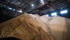 Raw sugar storaged at the Rogers Sugar facility in Vancouver. Photographer: James MacDonald/Bloomberg
