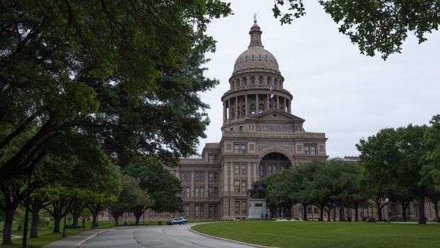 The Texas State Capitol building stands in Austin. Photographer: Alex Scott/Bloomberg