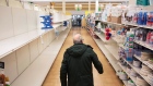 seniors senior shopper empty shelves COVID-19