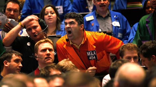 Pete Kosanovich yells an offer in the Eurodollar pit in 2010.