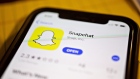 The Snap Inc. Snapchat application is displayed in the App Store on an Apple Inc. iPhone in an arranged photograph taken in Tiskilwa, Illinois, U.S., on Monday, Feb. 4, 2019. 