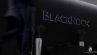 A logo sits on display in the atrium of the Blackrock Inc. offices in London. Photographer: Simon Dawson/Bloomberg
