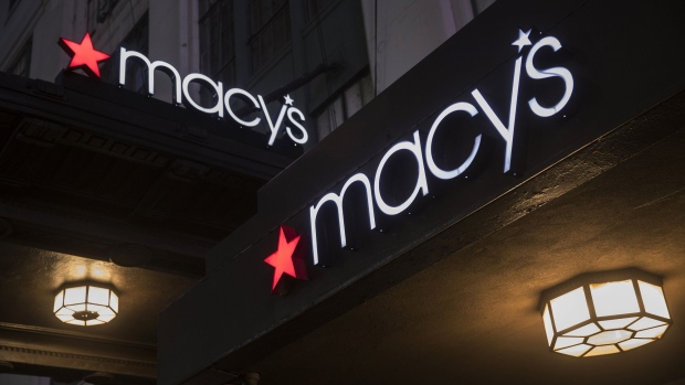 Macy's Inc. signage is displayed at a department store in New York, U.S., on Tuesday, Feb. 13, 2018. Macy's Inc. is scheduled to release earnings figures on February 27. Photographer: Victor J. Blue/Bloomberg