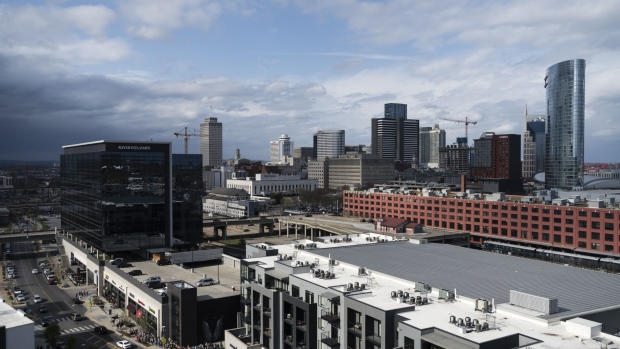 Buildings stand in downtown Nashville. Photographer: Eilon Paz/Bloomberg