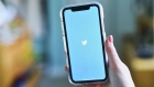 The Twitter Inc. logo is displayed on an Apple Inc. iPhone in this arranged photograph taken in the Brooklyn borough of New York, U.S., on Saturday, April 20, 2019. Twitter Inc. is scheduled to release earnings figures on April 23. Photographer: Gabby Jones/Bloomberg