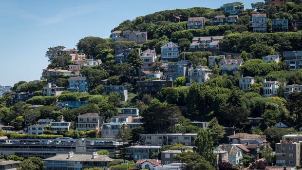 Residential homes stand in Sausalito, California. Photographer: David Paul Morris/Bloomberg