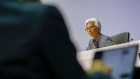 Christine Lagarde, president of the European Central Bank (ECB), speaks during the central bank's rate decision news conference in Frankfurt, Germany, on Thursday, March 12, 2020. Lagarde urged governments to stop dithering in their economic response to the coronavirus as she warned that the outbreak already constitutes a “major shock” to global growth prospects.