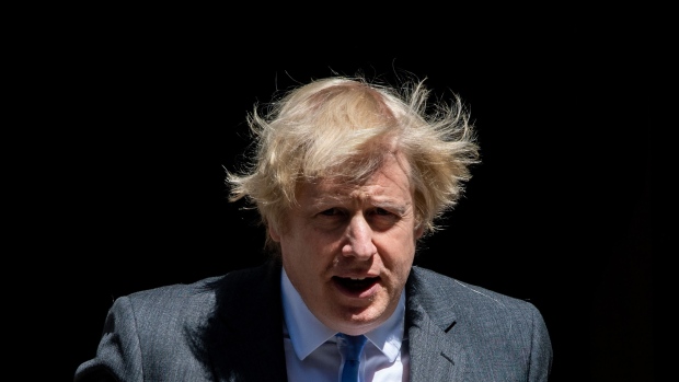 Boris Johnson leaves 10 Downing Street on June 23. Photographer: Chris J Ratcliffe/Getty Images Europe