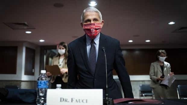 Anthony Fauci arrives to a Senate HELP Committee hearing on June 30.