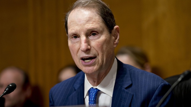 Senator Ron Wyden, a Democrat from Oregon and ranking member of the Senate Finance Committee, makes an opening statement during a hearing with Robert Lighthizer, U.S. trade representative, not pictured, in Washington, D.C., U.S., on Tuesday, June 18, 2019. President Donald Trump's top trade envoy will be in the congressional hot seat for two days this week, giving lawmakers the chance to grill him about the prospects for a deal with China, as well as various punitive measures threatened by his boss.