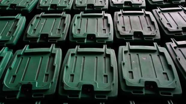 Recycling bins. Photographer: Bing Guan/Bloomberg