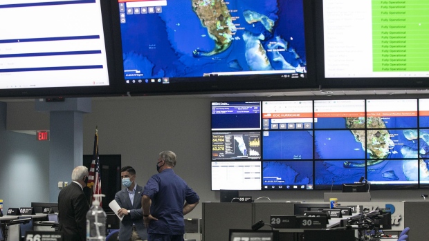 The Miami-Dade Emergency Operations Center in Miami. Photographer: Eva Marie Uzcategui/Getty Images North America