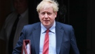 Boris Johnson, U.K. prime minister, departs from number 10 Downing Street to attend a weekly questions and answers session in Parliament in London, U.K., on Wednesday, July 8, 2020. Sunak is set to unveil a 2 billion-pound ($2.5 billion) program to pay the wages of more than 200,000 young workers as he tries to pull the U.K. economy out of the deepest slump in centuries.