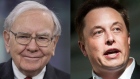 Warren Buffett and Elon Musk Photographer: David Calvert/Bloomberg