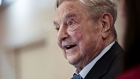 George Soros, billionaire and founder of Soros Fund Management LLC, speaks at an event on day three of the World Economic Forum (WEF) in Davos, Switzerland, on Thursday, Jan. 25, 2018. World leaders, influential executives, bankers and policy makers attend the 48th annual meeting of the World Economic Forum in Davos from Jan. 23 - 26. Photographer: Simon Dawson/Bloomberg