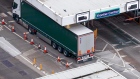 A truck enters a border control post at the Port of Dover Ltd. in Dover, U.K., on Saturday, Jan. 5, 2019. The port, which operates 120 ferries a day carrying 10,000 trucks, accounts for 17 percent of the U.K.'s trade in goods.