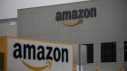 Amazon.com Inc. signage is displayed in front of a warehouse in the Staten Island borough of New York, U.S., on Tuesday, March 31, 2020. Some employees at Amazon’s Staten Island warehouse walked off the job on Monday, calling for the company to shut the facility for extended cleaning after they say a number of their colleagues were diagnosed with Covid-19. Photographer: Michael Nagle/Bloomberg