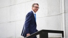 Tiff Macklem, governor of the Bank of Canada, arrives at the Bank of Canada building in Ottawa, Ontario, Canada, on Monday, June 22, 2020. 