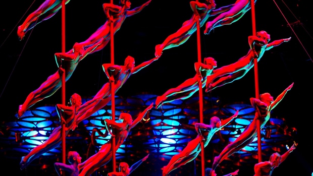Cirque du Soleil in London in 2003. Photographer: Scott Barbour/Getty Images
