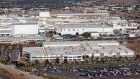 Tesla’s assembly plant in Fremont, Calif. Photographer: Sam Hall/Bloomberg
