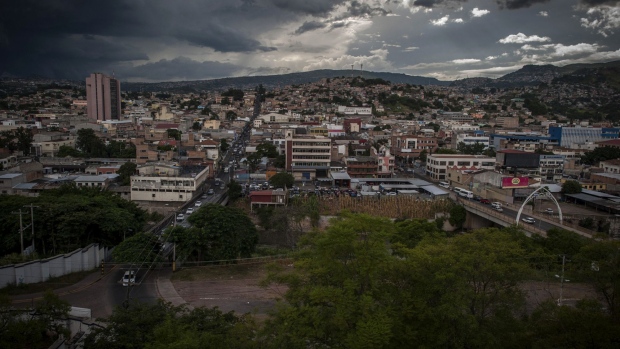 Commercial and residential buildings stand in Tegucigalpa, Honduras. Photographer: Daniele Volpe/Bloomberg