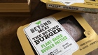 Packages of Beyond Meat plant-based burger patties. Photographer: Daniel Acker/Bloomberg