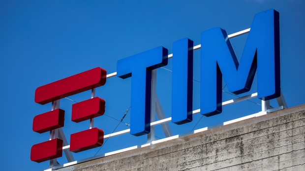A television communications tower stands inside the headquarters of Telecom Italia SpA during the company's annual general meeting in Rozzano, near Milan, Italy, on Friday, March 29, 2019. Vivendi SA abandoned its latest attempt to win back control of Telecom Italia on Friday, withdrawing its request to shareholders to remove directors allied to activist investor Elliott Management Corp.