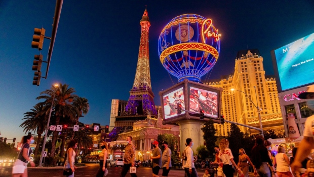 Las Vegas Boulevard on July 28. Photographer: Roger Kisby/Bloomberg