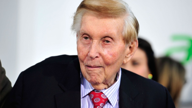 HOLLYWOOD, CA - MAY 14: Viacom's Sumner Redstone arrives at the premiere of Paramount Pictures' 'Star Trek Into Darkness' at the Dolby Theatre on May 14, 2013 in Hollywood, California. (Photo by Frazer Harrison/Getty Images)
