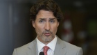 Justin Trudeau, Canada's prime minister, speaks during a news conference in Ottawa, Ontario, Canada, on Tuesday, Aug. 18, 2020. 