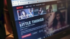 A monitor displays a "Little Things" page on the Netflix Inc. website in an arranged photograph at the Pocket Aces Pvt studio in Mumbai, India, on Monday, July 29, 2019.