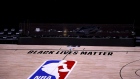 An empty arena during a postponement in NBA playoff games. Photographer: Kevin C. Cox/Getty Images North America