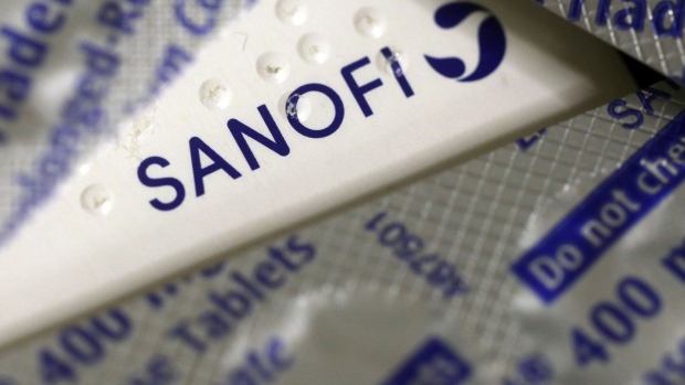 Blister packs containing Priadel tablets, produced by Sanofi, sit on a pharmacy counter in this arranged photograph in London, U.K., on Thursday, Dec. 29, 2016. The rapid pace of innovation among drugmakers may continue to be overshadowed by broader investment themes, such as the switch away from defensive stocks into more cyclical industries, during 2017, according to Bloomberg Intelligence. Photographer: Chris Ratcliffe/Bloomberg
