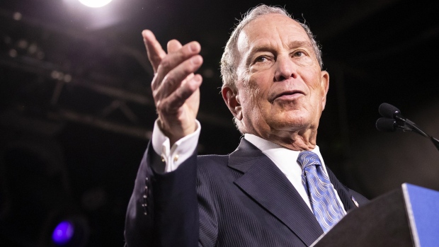 NASHVILLE, TN - FEBRUARY 12: Democratic presidential candidate former New York City Mayor Mike Bloomberg delivers remarks during a campaign rally on February 12, 2020 in Nashville, Tennessee. Bloomberg is holding the rally to mark the beginning of early voting in Tennessee ahead of the Super Tuesday primary on March 3rd. (Photo by Brett Carlsen/Getty Images)