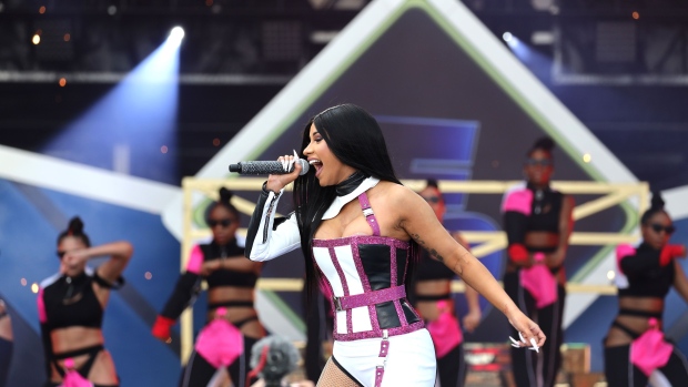 MIAMI, FLORIDA - JANUARY 31: Cardi B performs onstage during Universal Pictures Presents The Road To F9 Concert and Trailer Drop on January 31, 2020 in Miami, Florida. (Photo by Tasos Katopodis/Getty Images for Universal Pictures)