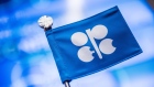 An OPEC branded flag sits on a table ahead of the 169th Organization of Petroleum Exporting Countries (OPEC) meeting in Vienna, Austria, on Thursday, June 2, 2016.
