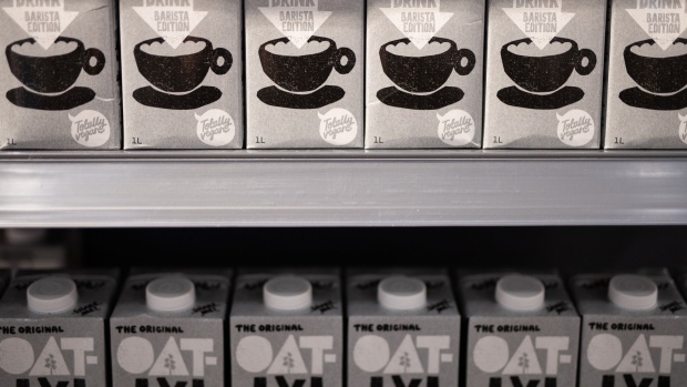 LONDON, ENGLAND - JANUARY 03: Cartons of vegan dairy-free oat milk are seen in a branch of the Planet Organic healthfood store on January 03, 2020 in London, England. Veganuary, a campaign launched in the UK in 2014, encourages people to "try vegan for January and beyond." The campaign organizers said that more than 250,000 people pledged to go Vegan last year, up from 160,000 the year before. Veganism and vegetarianism are on the rise in the UK, with consumers citing a variety of reasons, from personal health to environmental concerns. (Photo by Leon Neal/Getty Images)